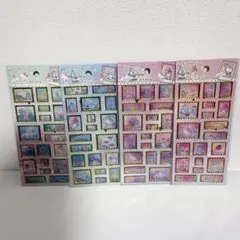 【☆ラスト1セット☆】サンリオキャラクター 切手風シール 4枚セット 海外正規品