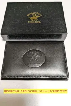 ビバリーヒルズポロクラブ カードケース　黒　ブラック　箱あり　名刺入れ