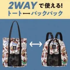 ヒスミニ　ムック本　2Way トート リュック ホワイト　限定お値下げ価格