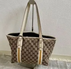 GUCCI グッチ トートバッグ シェリーライン チャーム キャンバス