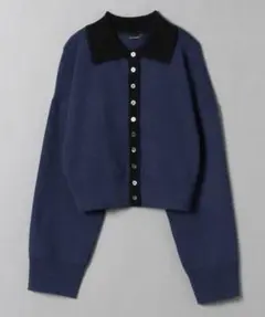 ［美品］JEANASIS 襟付きショートカーディガン