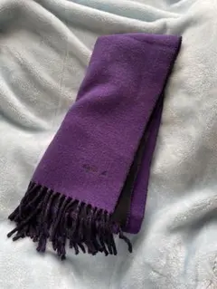 アニエスべー マフラー 紫黒