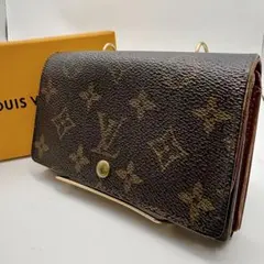 ルイヴィトン モノグラム ポルトモネビエゾール コンパクトウォレット　折り財布