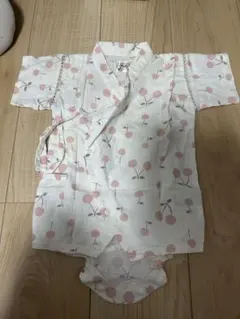 桜の花柄 甚平 60-70cm