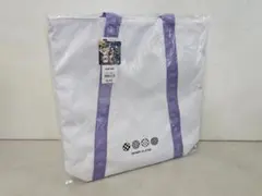 鬼滅の刃×GUロゴ ホワイト×パープル トートバッグ Demon Slayer