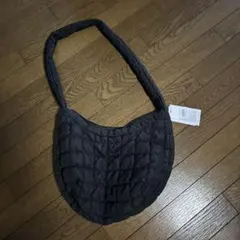 キルティングショルダーバッグ 黒