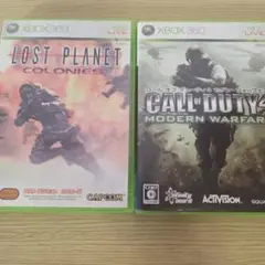 Xbox360 2本セット（ロストプラネット CoD モダンウォーフェア2）