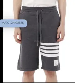 トムブラウン 4BAR THOM BROWNE スウェット ハーフパンツ - メルカリ