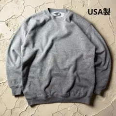USA製 90s Lee スウェット L 霜降りグレー 無地 ヘビーウェイト
