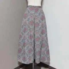 ミスティウーマン 花柄 ワイド パンツ