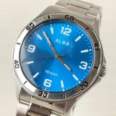 2026年最新】ALBA 文字盤カラー：ブルー メンズ 腕時計(クォーツ)の