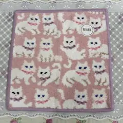 FEILER フェイラー　タオルハンカチ　モフモフネコチャン　完売品