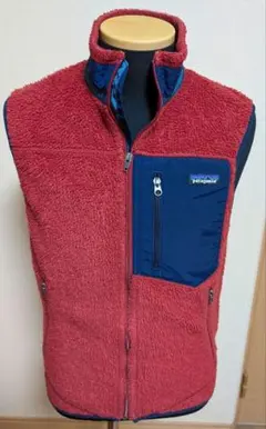 Patagonia フリースベスト 赤/青パタゴニア レトロX ベスト