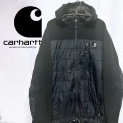 Carhartt フード付き ブラック ジャケット L ※B級品