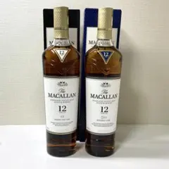 MACALLAN 12年 シェリーオークカスク & ダブルカスク セット【正規】