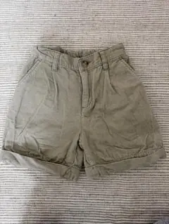ユニクロ　カーキ コーデュロイ 半ズボン