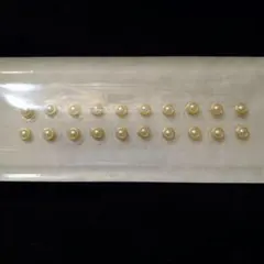 耳つぼジュエリー パール系クリーム色 20個入り