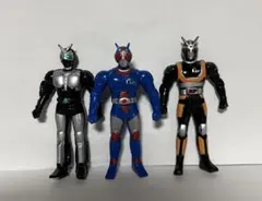 仮面ライダー　ソフビ1980年製　三体