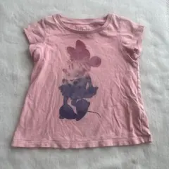ミニーマウス プリント Tシャツ ピンク
