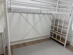 IKEA スヴェルタ ロフトベッド シングル グレー - メルカリ