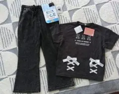 新品　CLOSSHI ひんやり快適パンツ　リボン付きTシャツ　size120