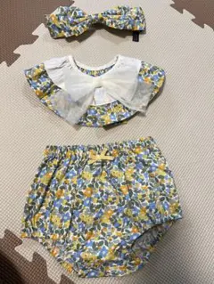 ベビースタイ　ブルマ　ヘアーバンド３点セット