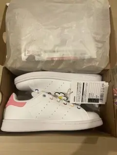 【新品】アディダス スタンスミス ハローキティ スニーカー 白 ピンク 23cm