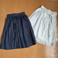 GALLORIA ギャローリア／フレアスカート2点セット