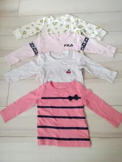 ロンT 4点セット 80サイズ　女の子　ブランド　プティマイン　長袖カットソー