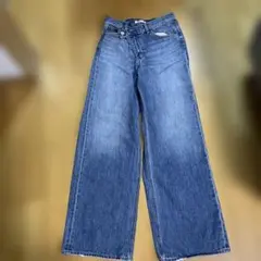 moussy ワイドデニム CROSS WAIST WIDE ストレート美品✨✨