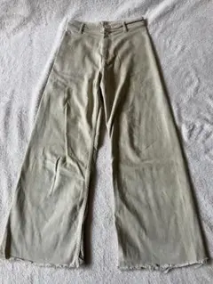 ZARA THE MARINE STRAIGHTハイウエストデニムパンツベージュ