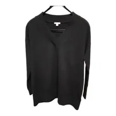 GAP Vネック　セーター　ニット　黒　ブラック　大きめ　メンズXS