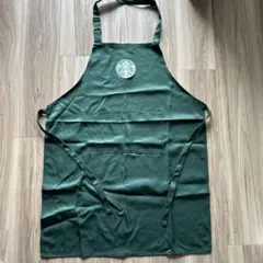 Starbucks風　エプロン グリーン　スタバ風のサムネイル