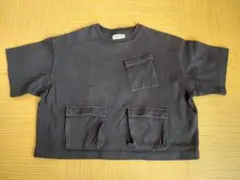 BEAMS BOY ブラックポケットTシャツのサムネイル