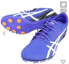 24.5cm 陸上ASICS HEATSPRINT 13 スパイクシューズ 青