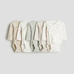 H&M ラップスタイル 長袖シャツ肌着 6枚セット