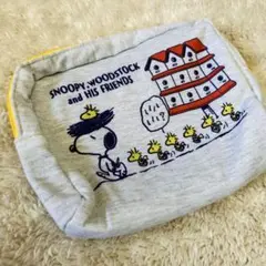 【新品】スヌーピー ポーチ グレー