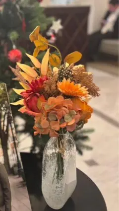 結婚式　ウェルカムスペース　造花 アレンジメント 花束