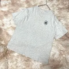 【コンバース】CONVERSE◆バックパッチロゴプリントTシャツ◆グレー◆M