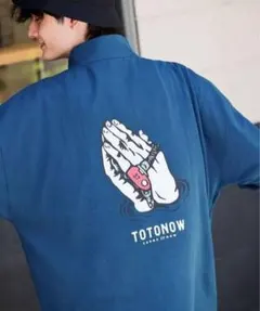 TOTONOW ハーフジップ 青のサムネイル