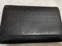 BURBERRY 二つ折り財布 ブラック レザーのサムネイル