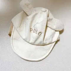 POLO ウサギ耳付きベビーキャップ