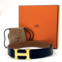 HERMES エルメス コンスタンス レザーベルトH字型バックル サイズ65のサムネイル