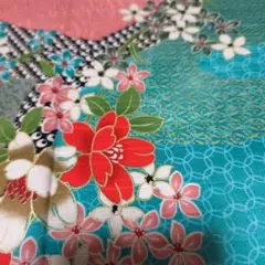 和柄　古典柄　約110✕50 生地 はぎれ　ハンドメイド