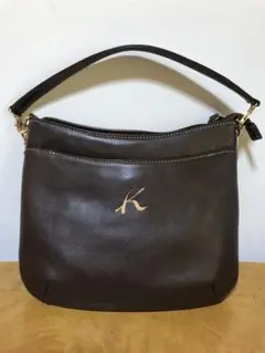キタムラ　2way ショルダーバッグ　ブラウン　レザー 「美品」
