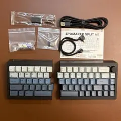 好評追加】無線分割キーボード格子配列KGRID18キーキャップ&スイッチ