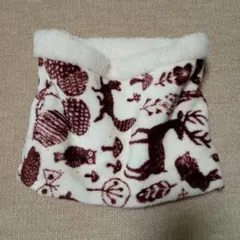 フリース ネックウォーマー 動物模様