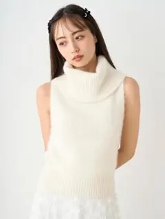 SNIDEL フォックスアルパカノースリタートルプルオーバー