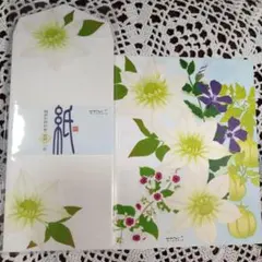 越前和紙レターセット　夏の花柄