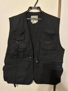uncle milty ミリタリーベスト ブラック S トラベルベスト
